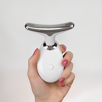Appareil de massage visage LED blanc