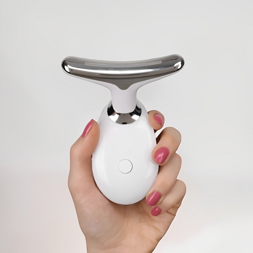 Appareil de massage visage LED blanc