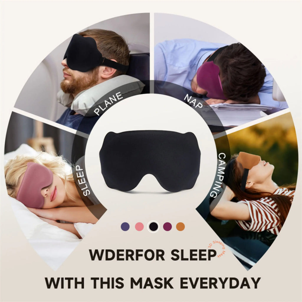 Masque de nuit 3D en mousse a memoire de forme